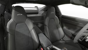 Interior view showing the front seats of 911 GT3