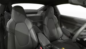 Interior view showing the front seats of 911 GT3 with Touring Package