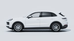 Exterior view of Cayenne showing the left side of the car