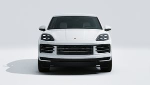 Exterior view of Cayenne E-Hybrid showing the front of the car