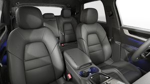 Interior view showing the front seats of Cayenne S