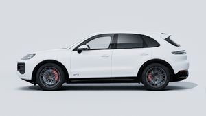 Exterior view of Cayenne GTS showing the left side of the car