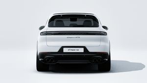 Exterior view of Cayenne GTS showing the rear of the car