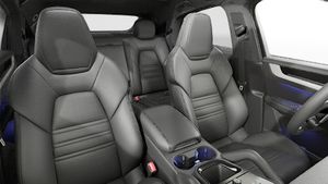 Interior view showing the front seats of Cayenne S E-Hybrid Coupé