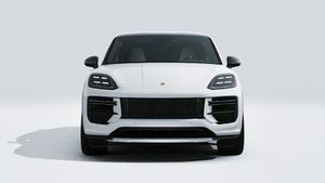 Exterior view of Cayenne Turbo GT showing the front of the car