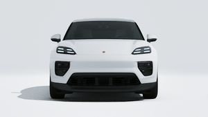 Exterior view of Macan showing the front of the car