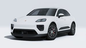 Exterior view of Macan 4S showing the front and left side of the car