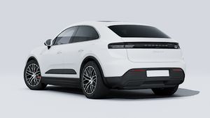Exterior view of Macan 4S showing the back and left side of the car