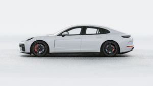 Exterior view of Panamera GTS showing the left side of the car