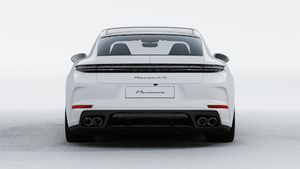 Exterior view of Panamera GTS showing the rear of the car