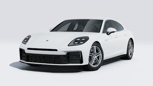 Внешний вид Panamera 4 E-Hybrid с изображением передней и левой части автомобиля