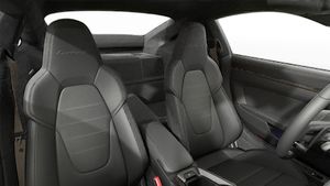 Interior view showing the front seats of 911 Turbo S