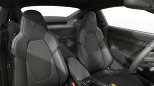 Interior view showing the front seats of 911 GT3 with Touring Package
