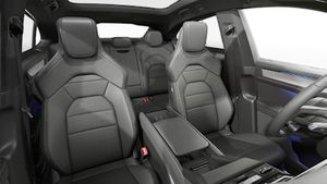 Interior view showing the front seats of Cayenne S Coupé Electric