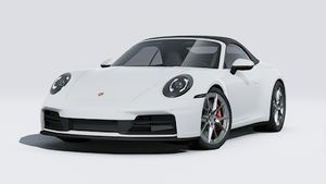 Exterior view of 911 Carrera S Cabriolet showing the front and left side of the car