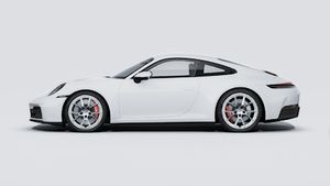 Exterior view of 911 Carrera 4S showing the left side of the car