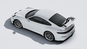 Exterior view of 911 GT3 seen from above