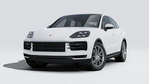Exterior view of Cayenne Coupé showing the front and left side of the car
