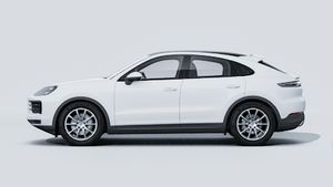 Exterior view of Cayenne Coupé showing the left side of the car