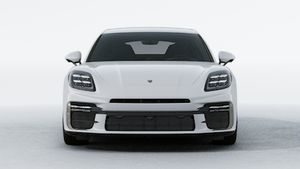 Exterior view of Panamera Turbo E-Hybrid showing the front of the car