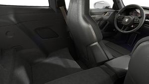 Interior view showing the back seats of 911 Turbo S