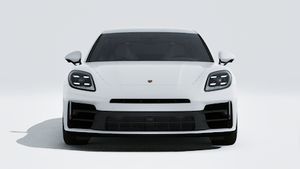 Exterior view of Panamera showing the front of the car