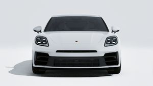 Exterior view of Panamera 4 showing the front of the car
