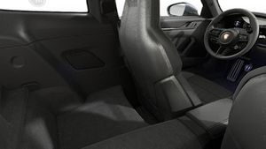 Interior view showing the back seats of 911 Carrera T