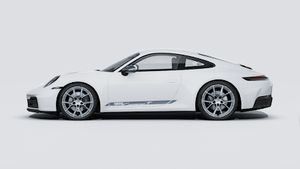 Exterior view of 911 Carrera T showing the left side of the car