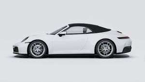 Exterior view of 911 Carrera Cabriolet showing the left side of the car