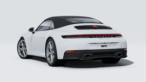 Exterior view of 911 Carrera S Cabriolet showing the back and left side of the car