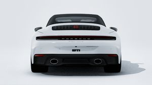 Exterior view of 911 Carrera S Cabriolet showing the rear of the car
