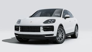 Exterior view of Cayenne Coupé showing the front and left side of the car