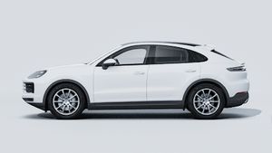 Exterior view of Cayenne Coupé showing the left side of the car