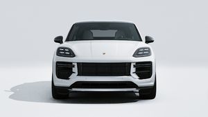 Exterior view of Cayenne Turbo GT showing the front of the car
