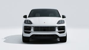 Exterior view of Cayenne Coupé Black Edition showing the front of the car