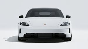 Exterior view of Taycan 4S Black Edition showing the front of the car
