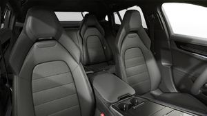 Interior view showing the front seats of Panamera