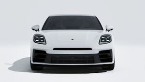 Exterior view of Panamera showing the front of the car