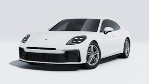 Exterior view of Panamera 4 showing the front and left side of the car