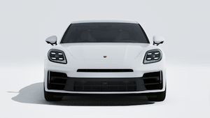 Exterior view of Panamera 4 showing the front of the car