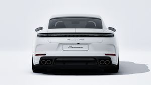 Exterior view of Panamera GTS showing the rear of the car