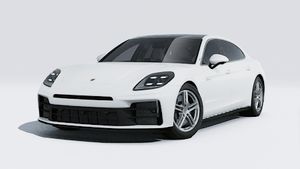 Exterior view of Panamera 4 E-Hybrid Executive showing the front and left side of the car
