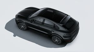 Exterior view of Cayenne Coupé Black Edition seen from above